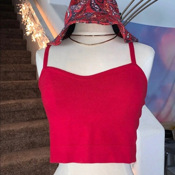 American Apparel Red crop tank 🌴✨ - Picture 1 of 4